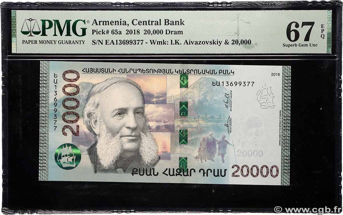 20000 Dram ARMENIA 2018 P.65a UNC