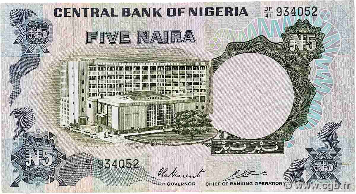 5 Naira NIGERIA 1973 P.16b TB