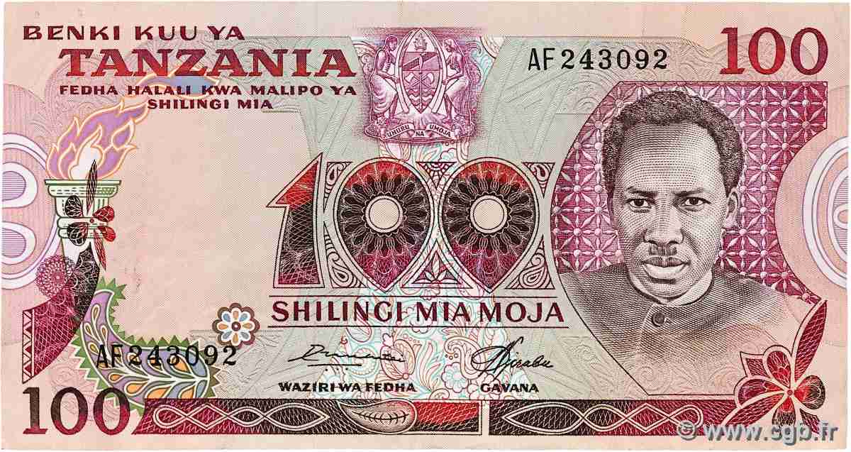 100 Shilingi TANZANIA 1977 P.08b BB