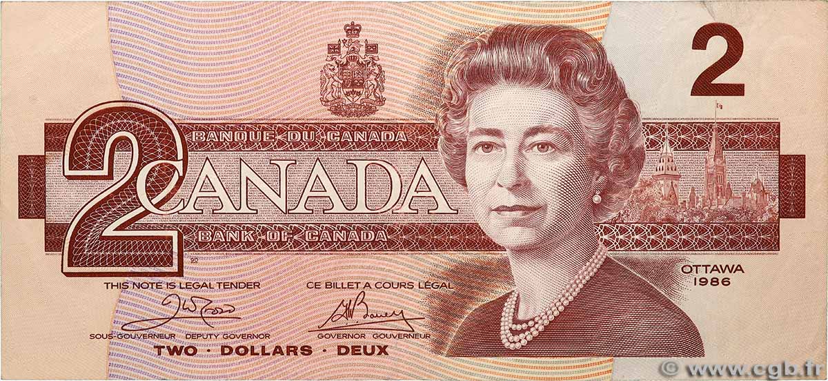 2 Dollars CANADA 1986 P.094a q.BB