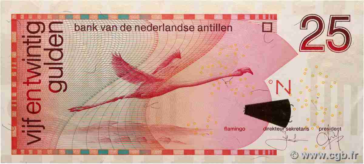 25 Gulden ANTILLE OLANDESI 2008 P.29e SPL