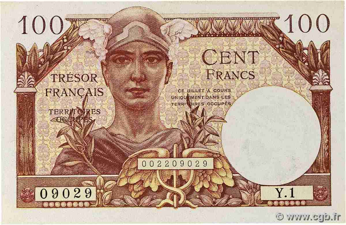 100 Francs TRÉSOR FRANÇAIS FRANCE 1947 VF.32.01 AU+