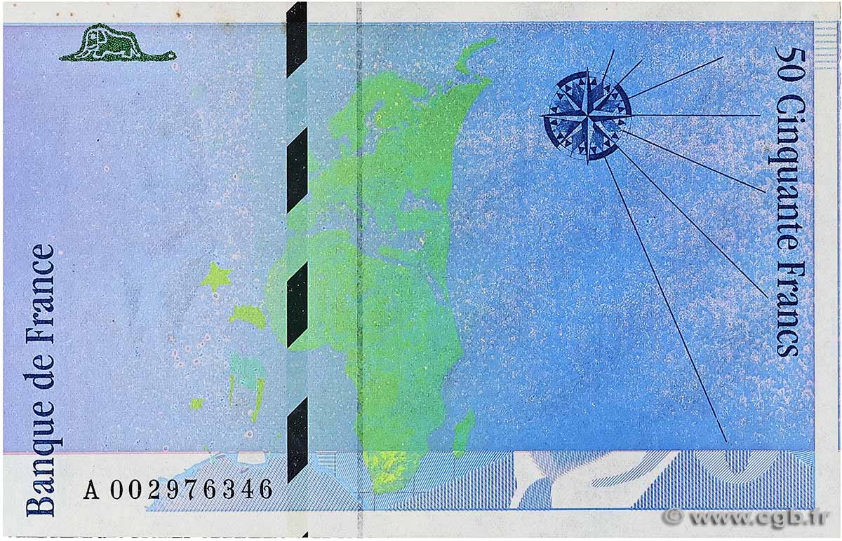 50 Francs SAINT-EXUPÉRY Fauté FRANCE 1992 F.72.01F UNC-