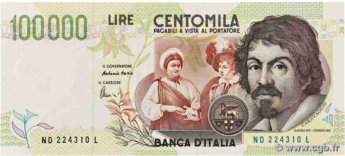 100000 Lire ITALY 1994 P.117a UNC