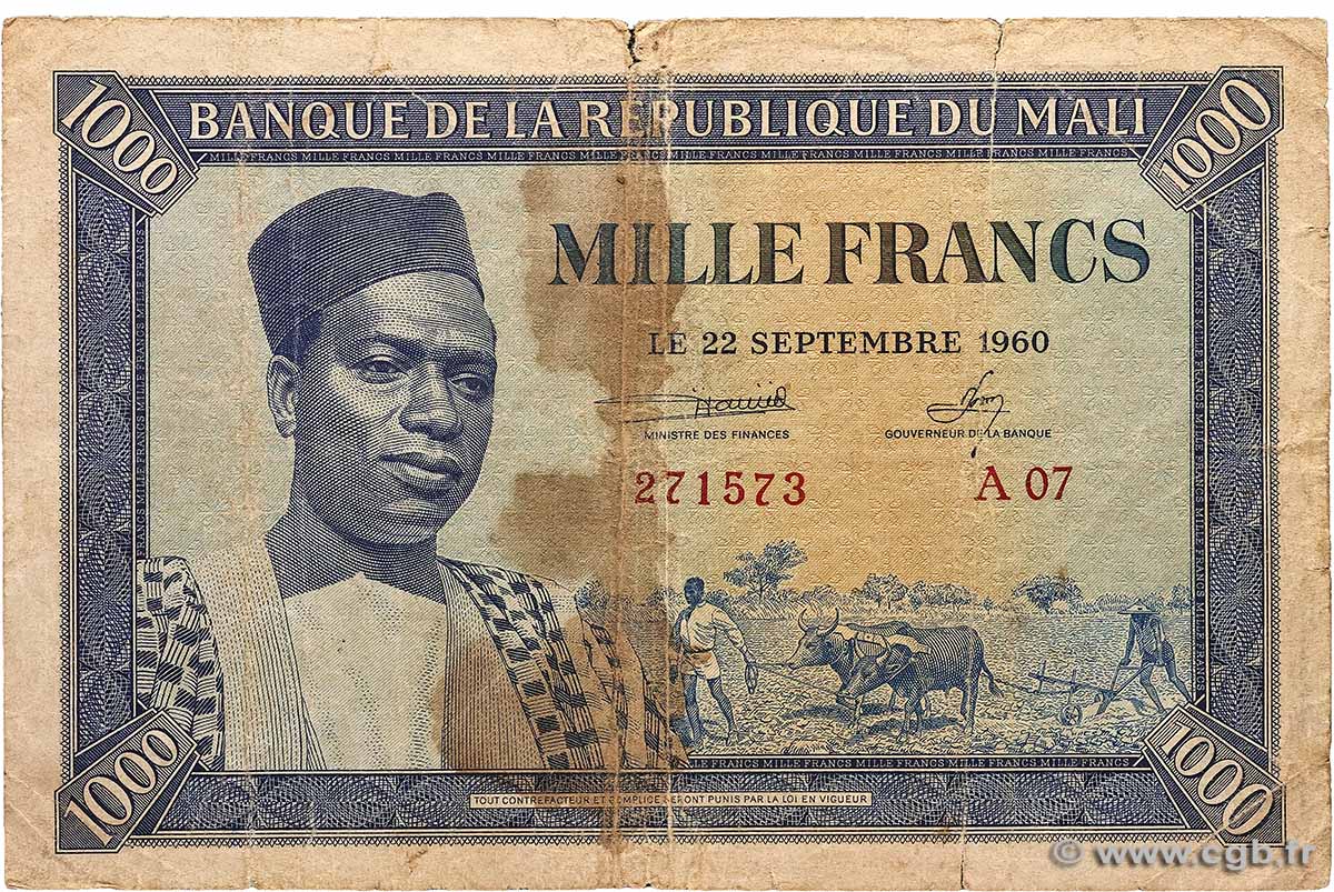 1000 Francs MALI 1960 P.04 fS