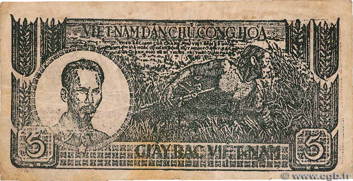 5 Dong VIET NAM 1948 P.017a TB