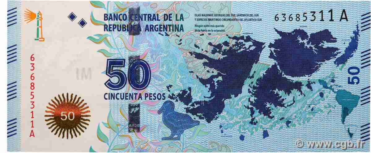 50 Pesos ARGENTINE 2015 P.362 NEUF