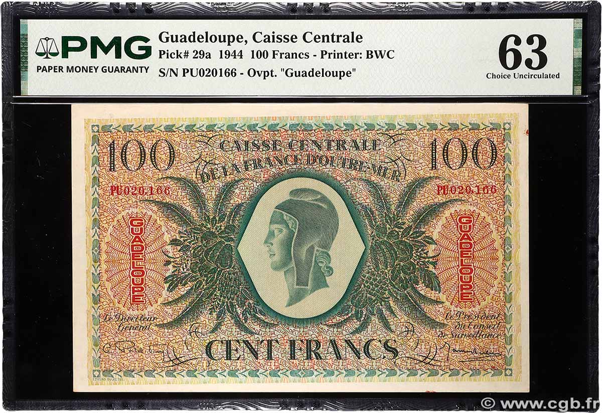 100 Francs Marianne Type anglais GUADELOUPE 1944 P.29a pr.NEUF