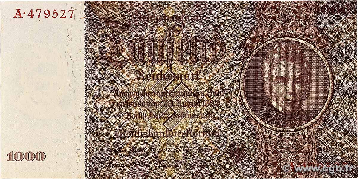 1000 Reichsmark GERMANY 1936 P.184 UNC