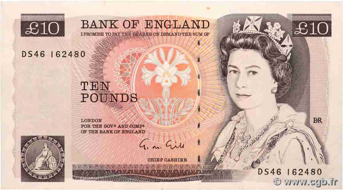 10 Pounds ANGLETERRE 1988 P.379e pr.SUP