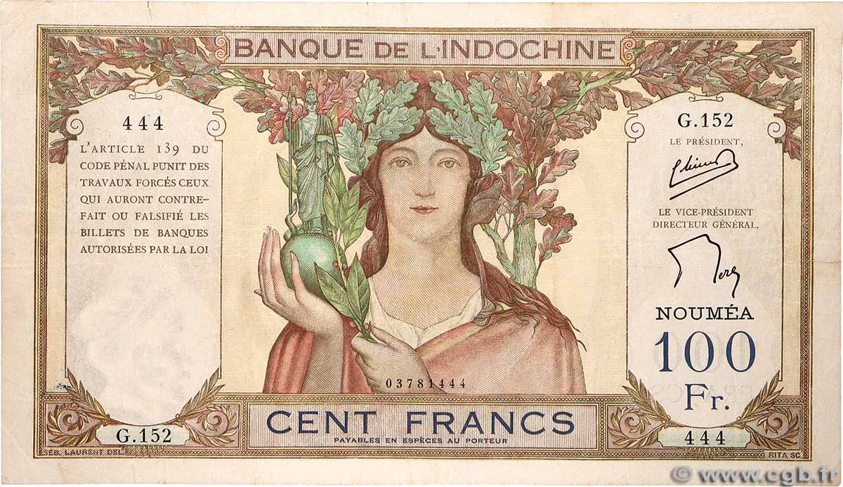 100 Francs Numéro spécial NOUVELLE CALÉDONIE 1957 P.42d fSS