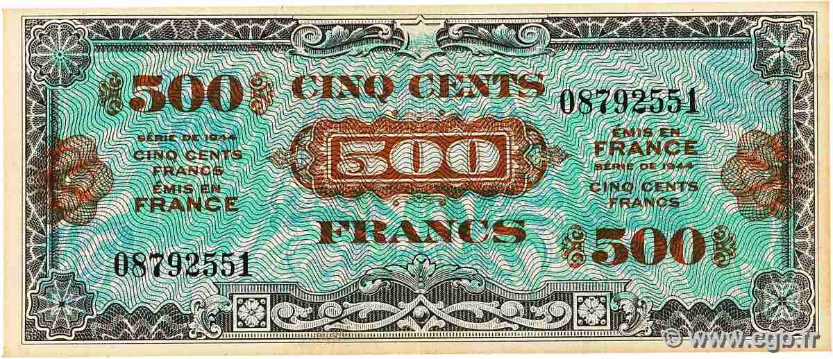 500 Francs DRAPEAU FRANCE 1944 VF.21.01 VF+