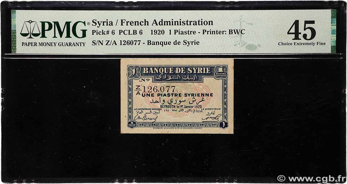 1 Piastre SYRIEN 1920 P.006 VZ
