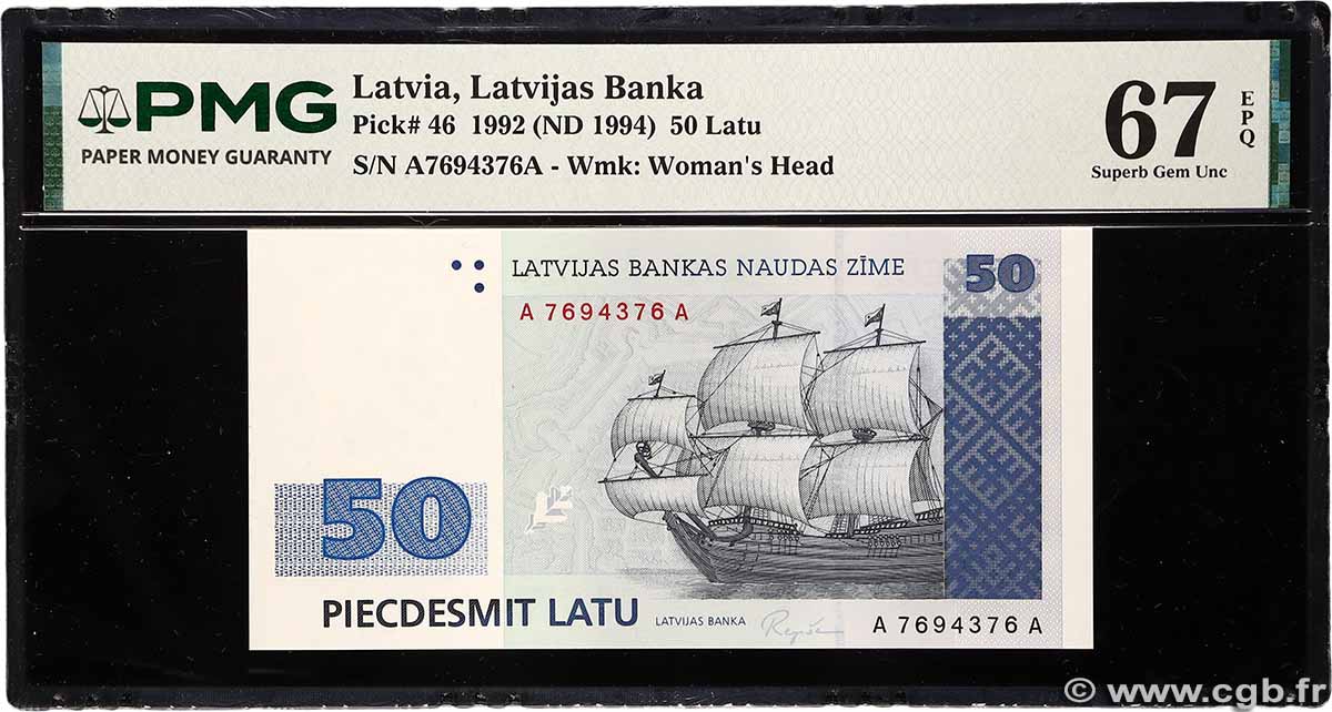 50 Latu LETTONIE 1992 P.46 NEUF