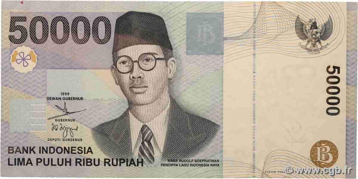 50000 Rupiah INDONESIA 1999 P.139a MBC+