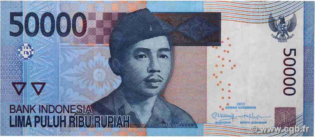 50000 Rupiah INDONESIA 2012 P.152 MBC+