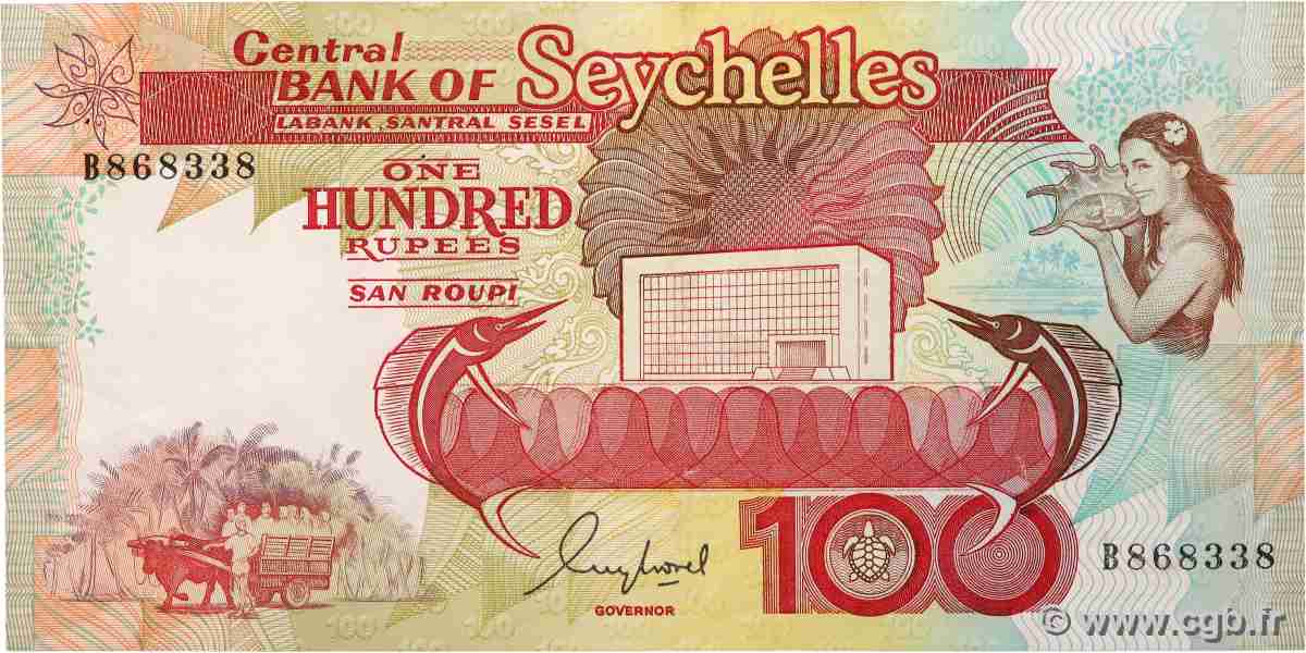 100 Rupees SEYCHELLES 1989 P.35 BB