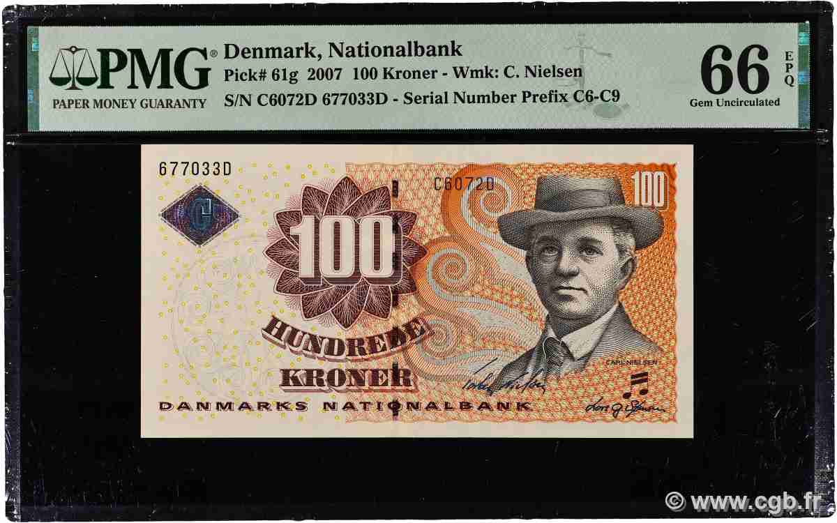 100 Kroner DENMARK 2007 P.061g UNC