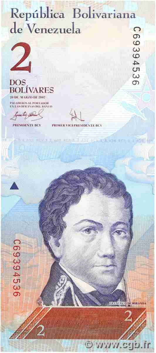 2 Bolivares VENEZUELA 2007 P.088a ST