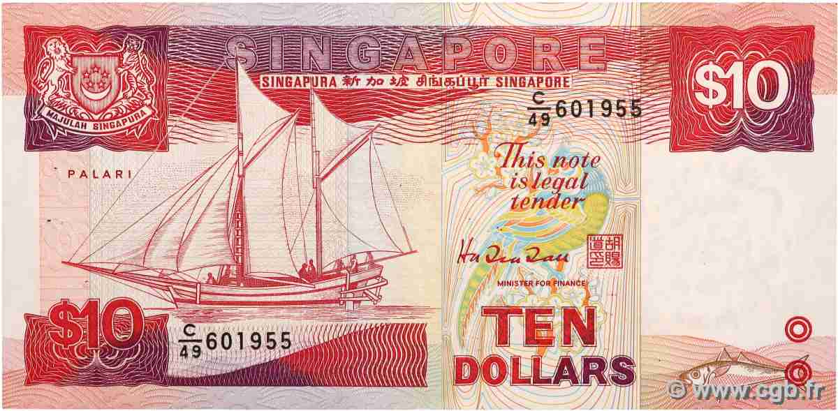10 Dollars SINGAPORE 1988 P.20 q.SPL