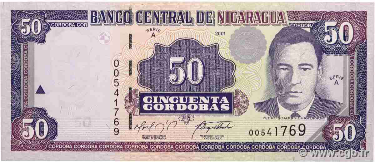 50 Cordobas NICARAGUA 2001 P.189A SPL