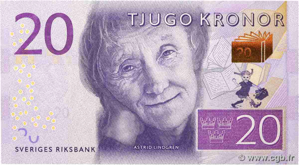 20 Kronor SWEDEN 2015 P.69a UNC