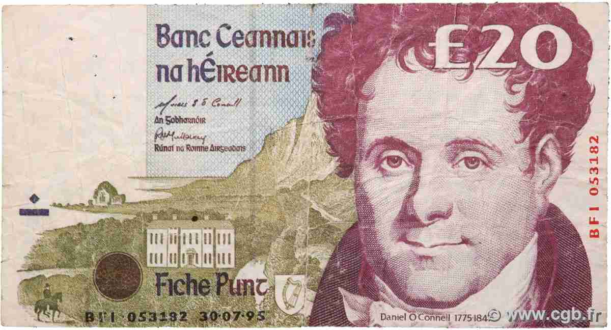 20 Pounds Faux IRLANDE 1995 P.077bx TB