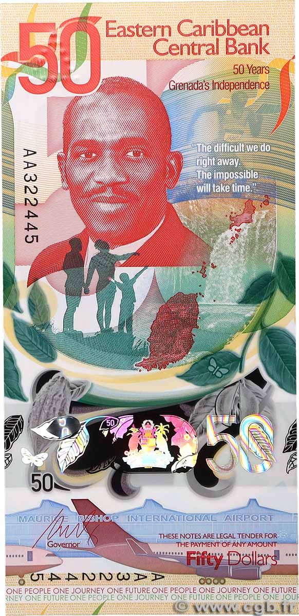 50 Dollars Commémoratif CARIBBEAN 2024 P.62 UNC