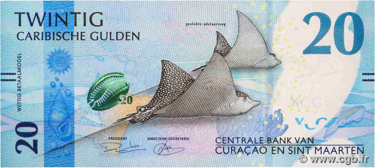 20 Gulden CURAÇAO ET SAINT-MARTIN 2025 P.02 NEUF