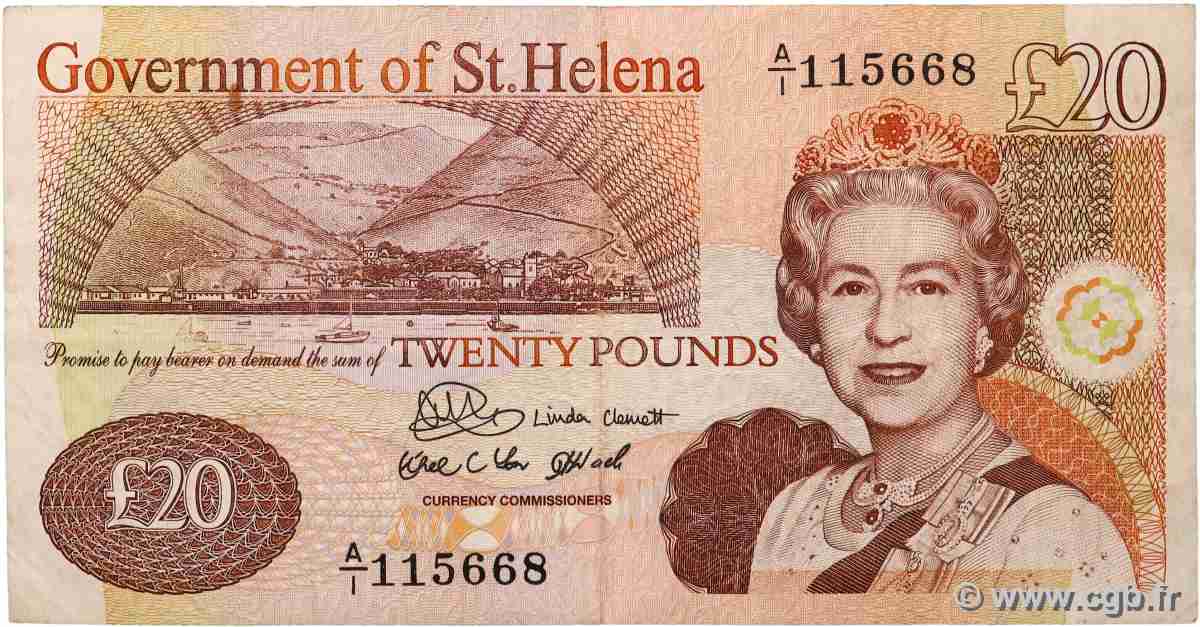 20 Pounds ST. HELENA 2004 P.13a fSS