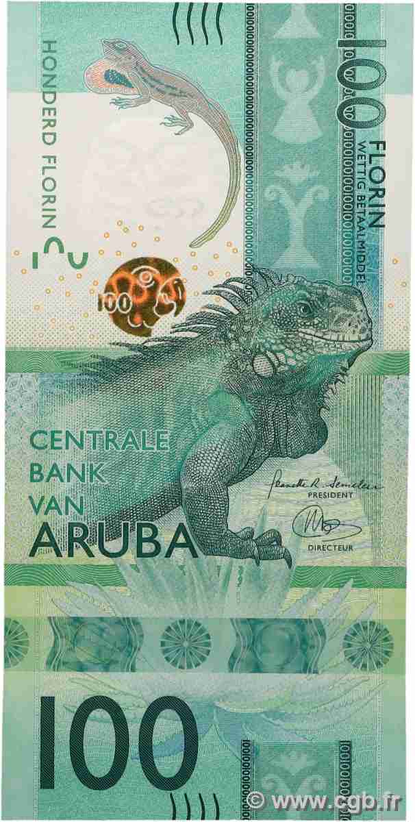 100 Florin ARUBA 2019 P.24 FDC