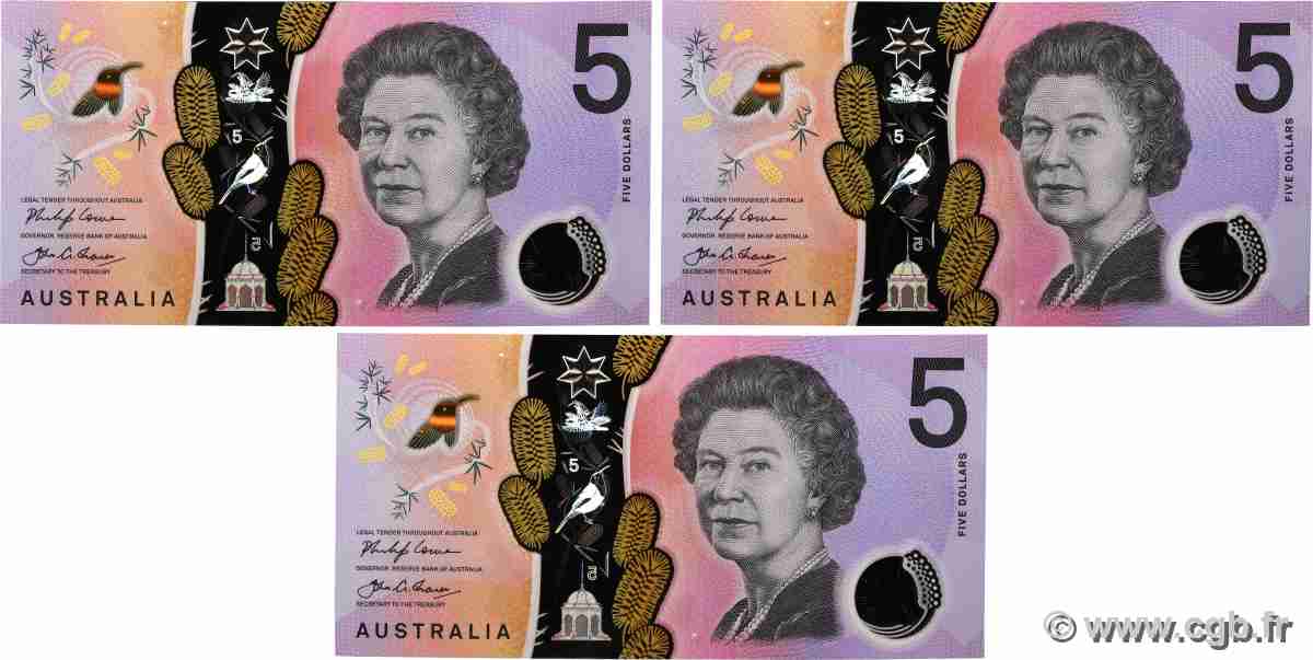 5 Dollars Lot AUSTRALIA 2018 P.62 FDC
