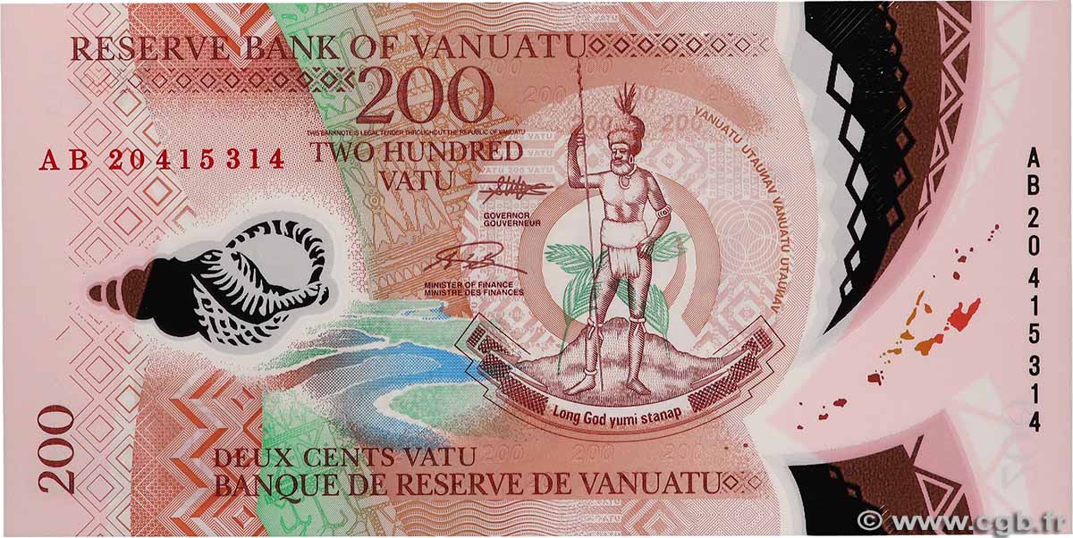 200 Vatu VANUATU 2020 P.12 NEUF