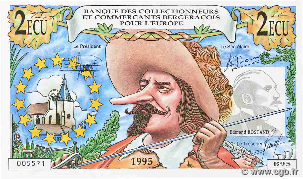 2 Ecu FRANCE Regionalismus und verschiedenen 1995 JP.- ST