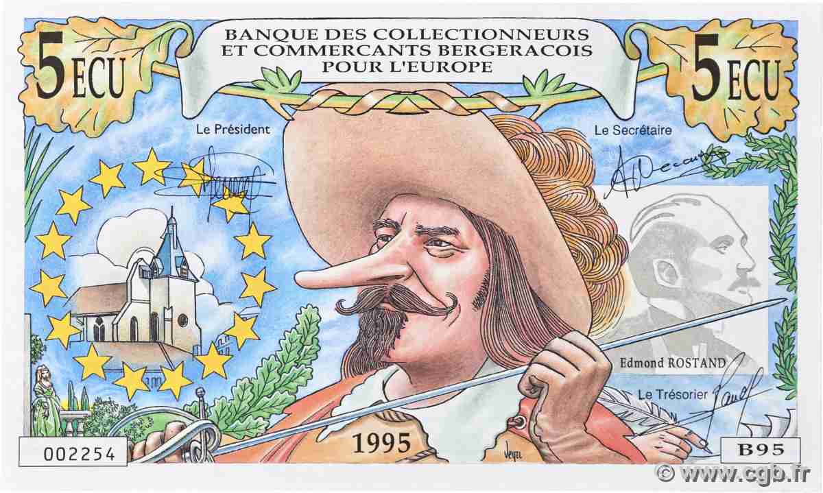 5 Ecu FRANCE Regionalismus und verschiedenen 1995 ST