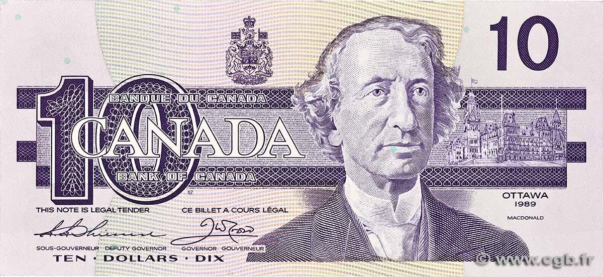 10 Dollars CANADá
1989 P.096a EBC+
