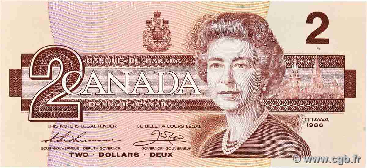 2 Dollars CANADá
1986 P.094b EBC+
