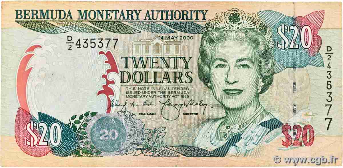 20 Dollars BERMUDAS 2000 P.53 S