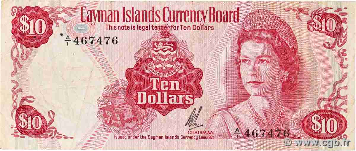 10 Dollars KAIMANINSELN 1972 P.03 fSS