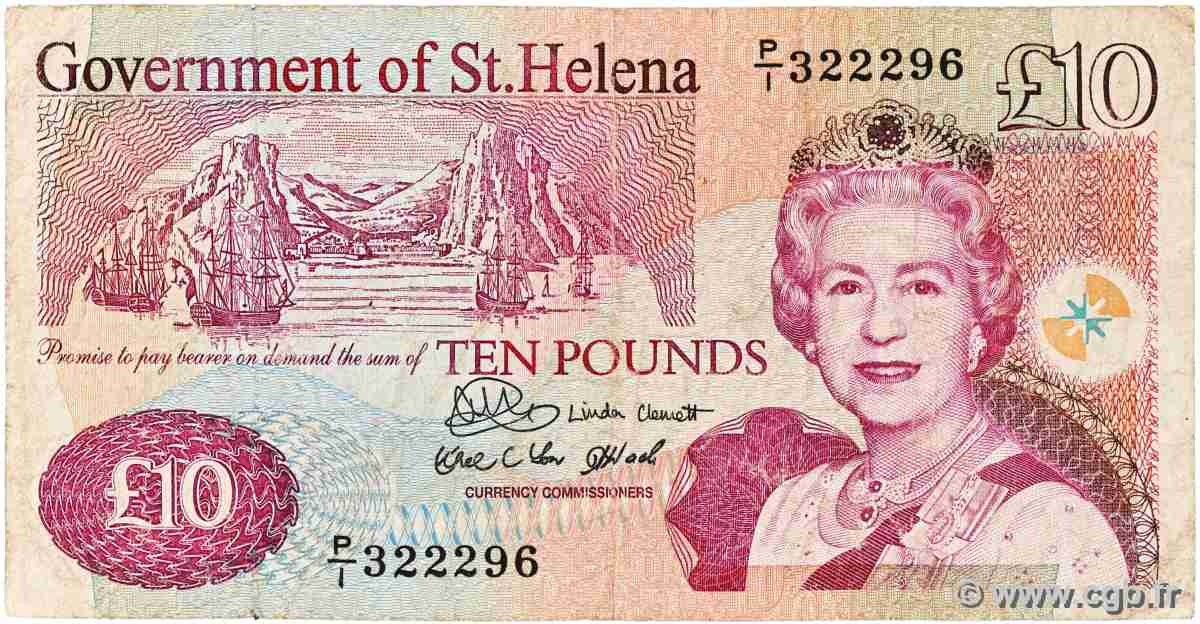 10 Pounds SAINTE HÉLÈNE 2004 P.12a pr.TB