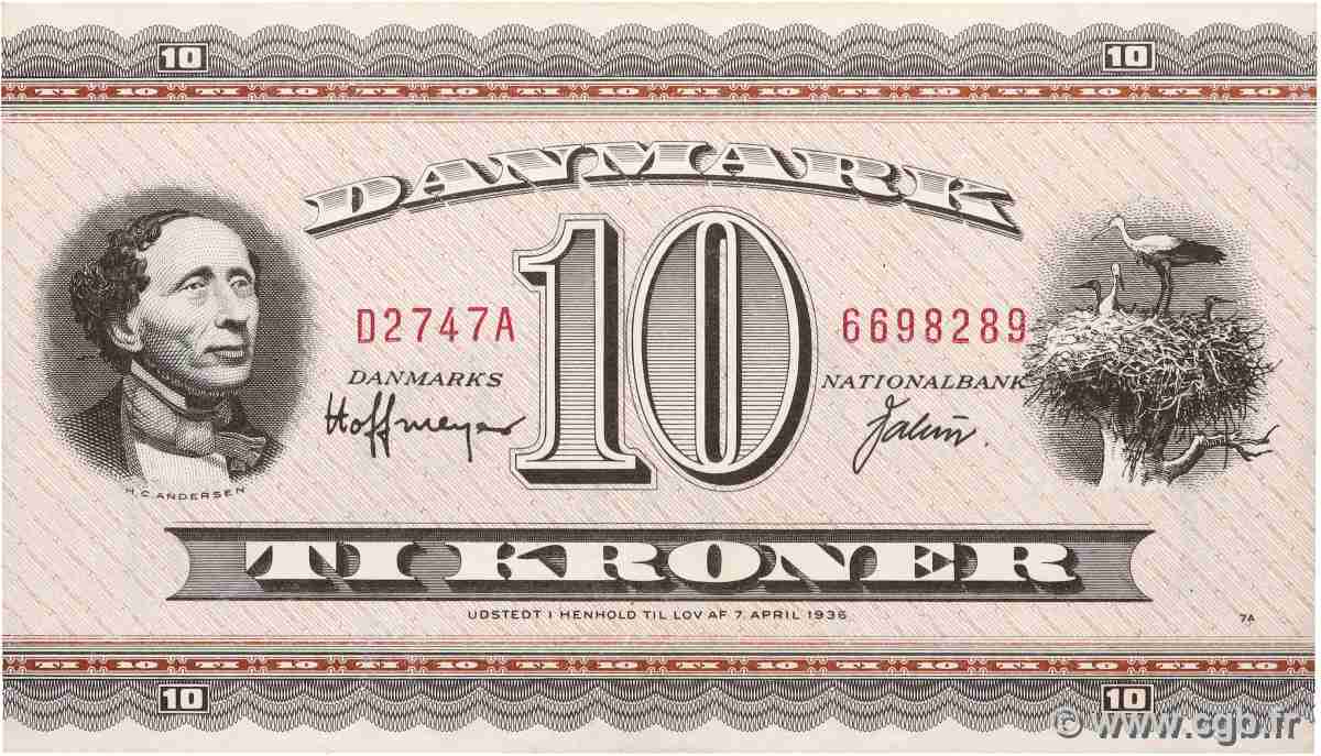 10 Kroner DANEMARK 1974 P.044ai NEUF