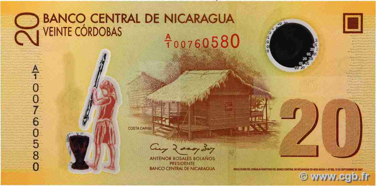 20 Cordobas NICARAGUA 2007 P.202a UNC