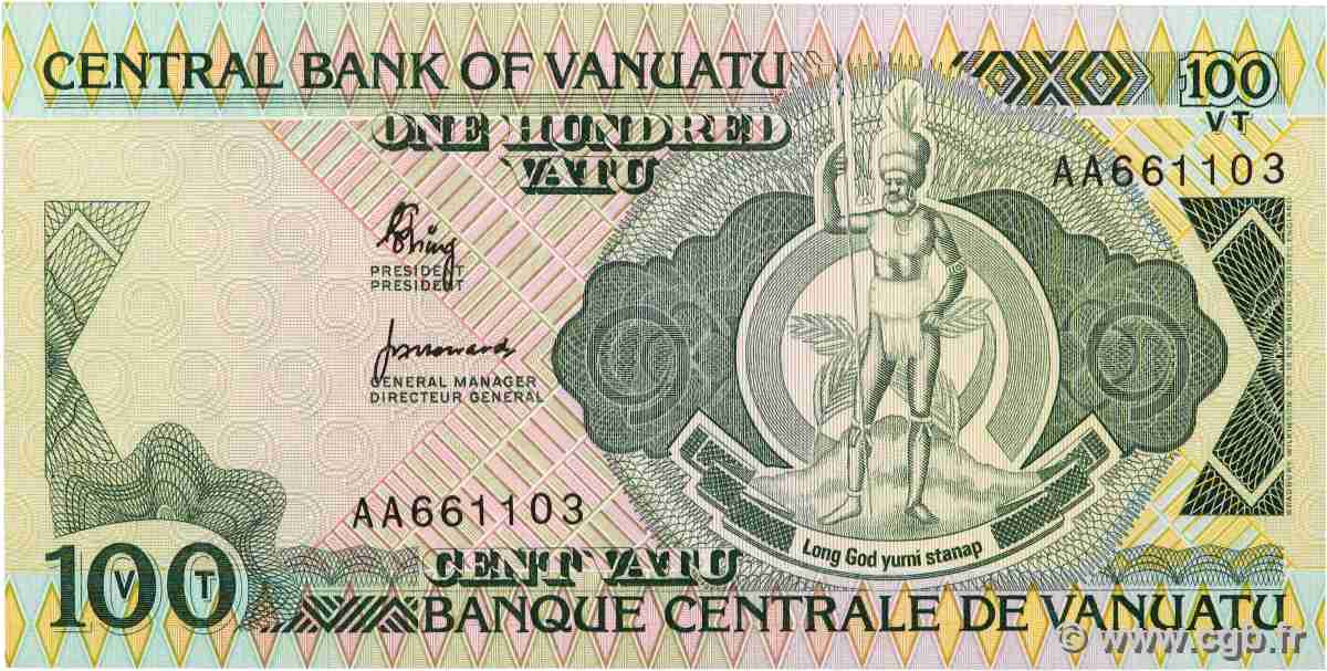 100 Vatu VANUATU 1982 P.01a NEUF