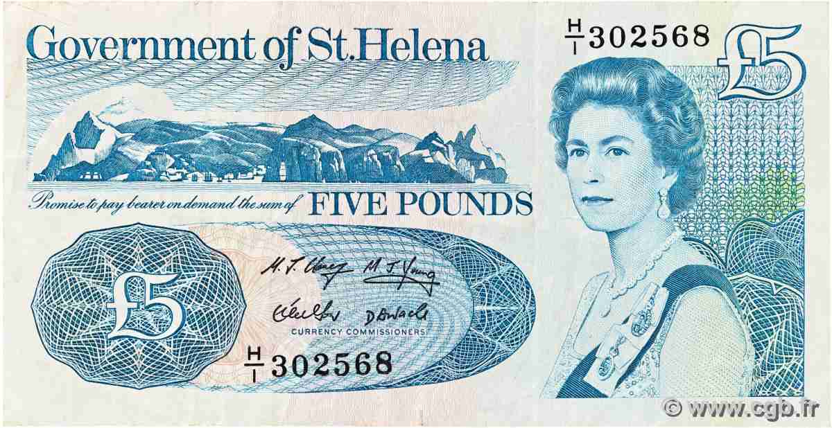 5 Pounds ST. HELENA 1998 P.07b fSS