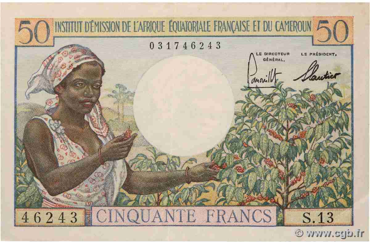 50 Francs type 1957 IE AFRIQUE ÉQUATORIALE FRANÇAISE 1957 A.140a XF-