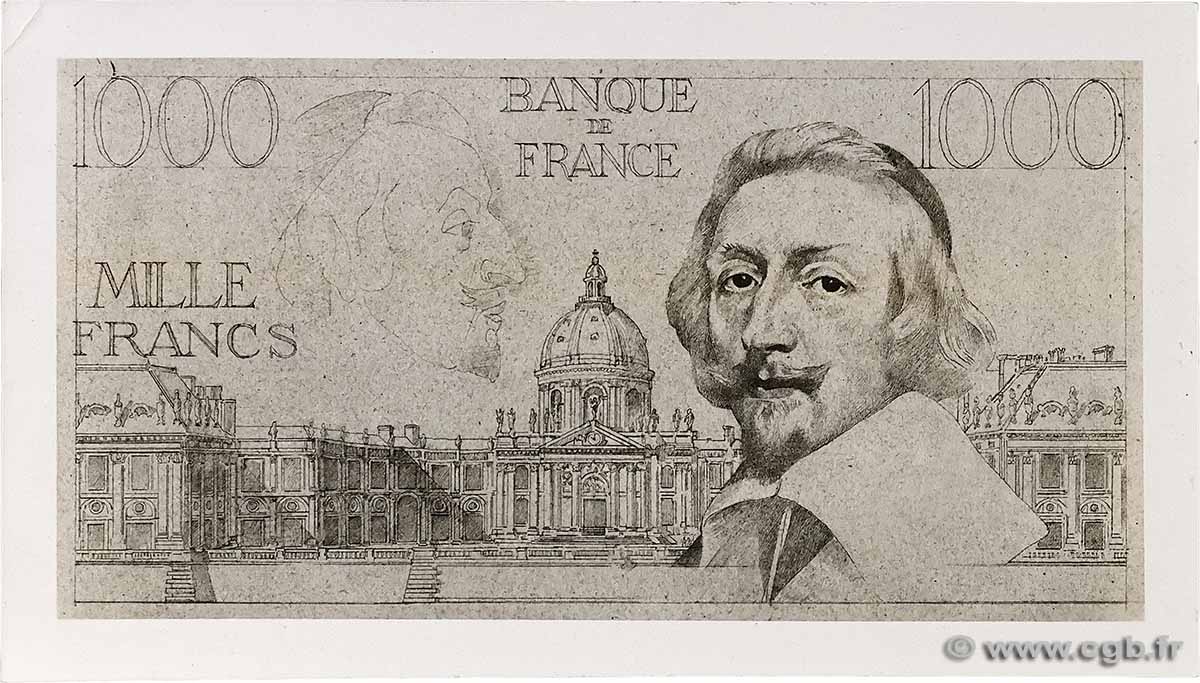 1000 Francs RICHELIEU Photo FRANCE 1950 F.42- AU