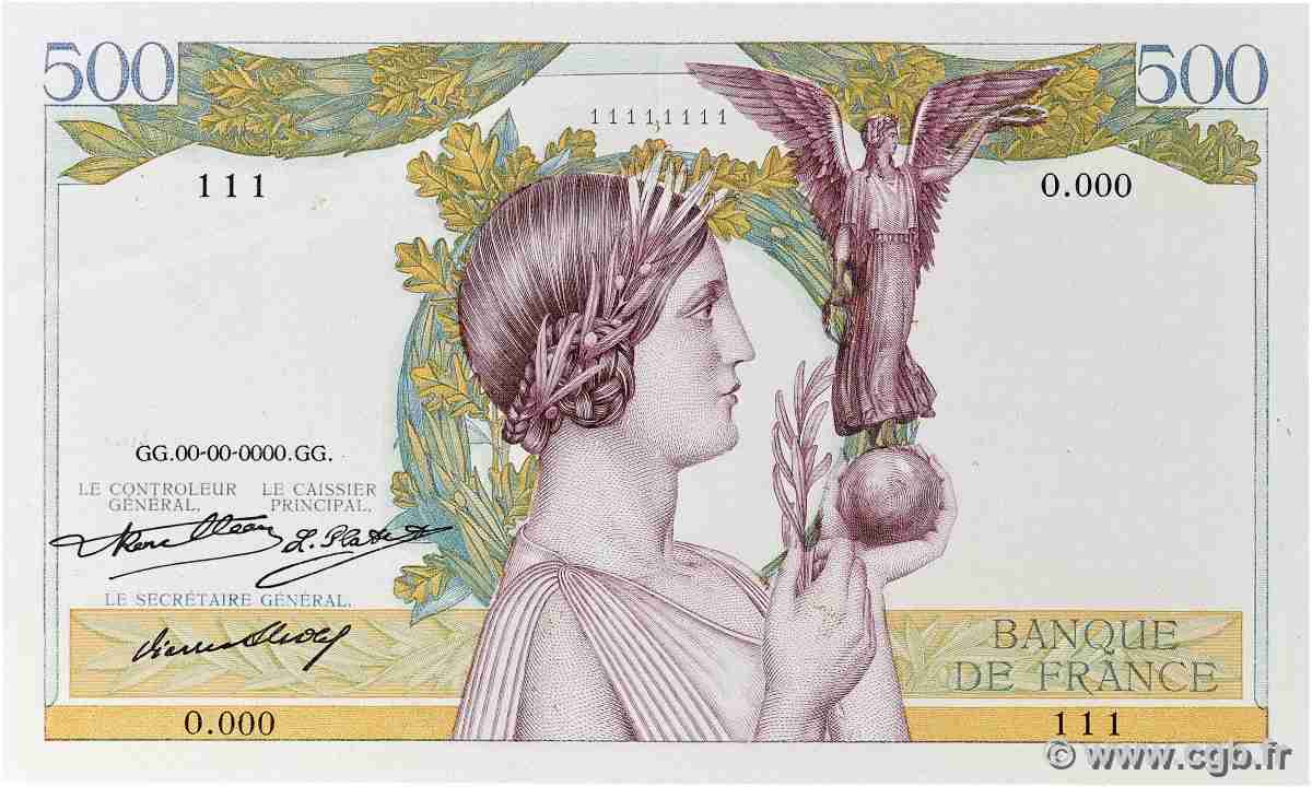 500 Francs VICTOIRE type 1932 Non émis FRANCIA 1932 NE.1932 AU