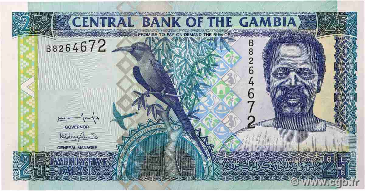 25 Dalasis GAMBIA 2001 P.22c FDC