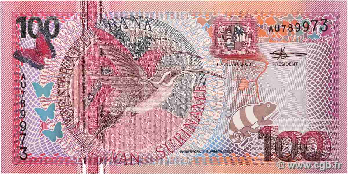 100 Gulden SURINAM 2000 P.149 ST