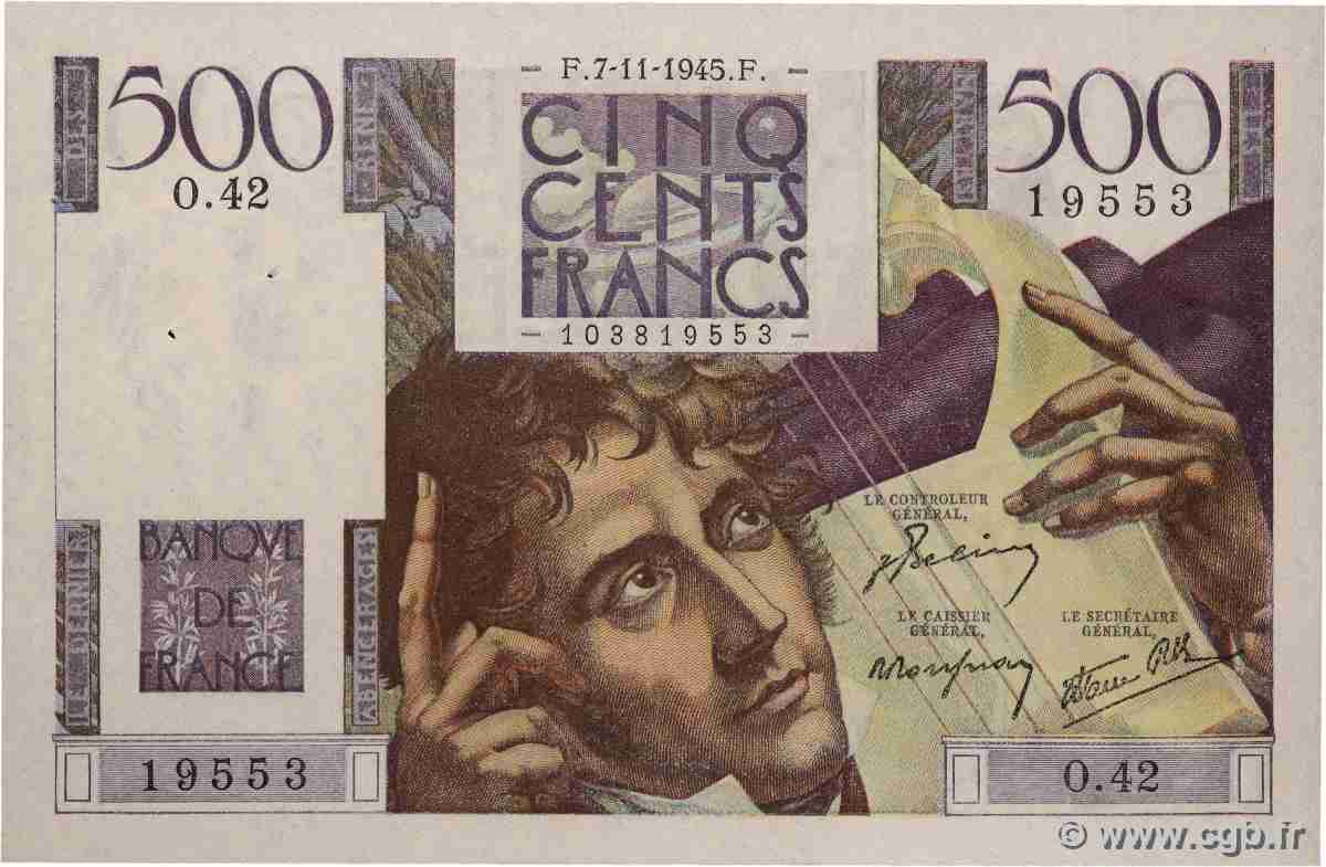 500 Francs CHATEAUBRIAND FRANCE 1945 F.34.03 SPL
